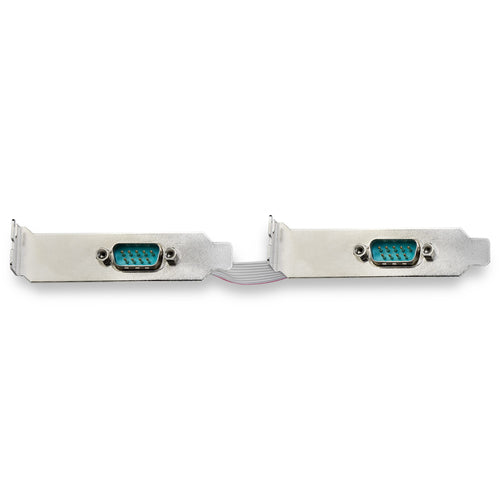 StarTech.com 2-port PCI Express RS232 Serial Adapter Card - PCIe RS232 Serial Host Controller Card - PCIe to Serial DB9 - 16950 UART - Low Profile Expansion Card - Windows & Linux