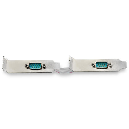 StarTech.com 2-port PCI Express RS232 Serial Adapter Card - PCIe RS232 Serial Host Controller Card - PCIe to Serial DB9 - 16950 UART - Low Profile Expansion Card - Windows & Linux