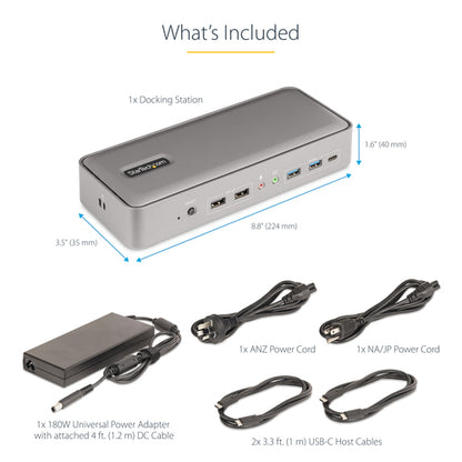 StarTech.com Dual-Laptop USB-C KVM Docking Station, Dual Monitor 4K 60Hz DisplayPort Dock, 5-Port USB Hub, GbE, 90W/45W Power Delivery to Two Laptops, Windows/Mac, 2-Host KVM Dock