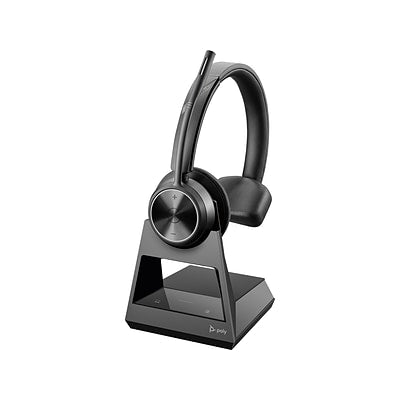 HP POLY HEADSETS Poly Savi 7310 On-Ear Wireless Monaural Headset  Black