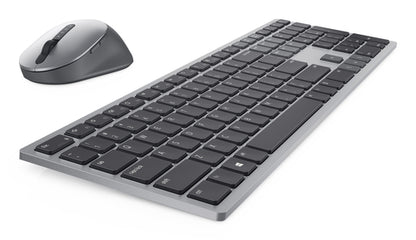 DELL KM7321W keyboard Mouse included Office RF Wireless + Bluetooth US English Grey, Titanium