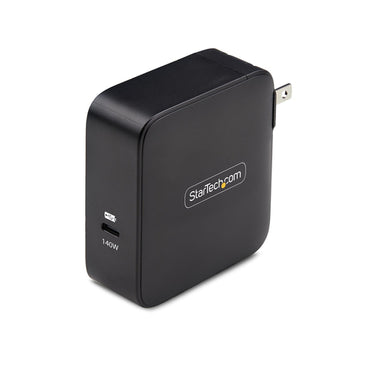StarTech.com 140W USB-C Wall Charger, USB-IF Certified, Single USB-C, PD 3.1 Portable GaN Charging, Power Adapter for MacBook M3 Pro/Max, Dell XPS/Inspiron/Precision