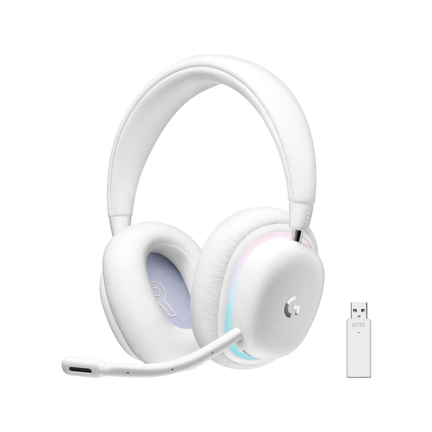 Logitech - G735 Aurora Collection Wireless Gaming Headset for PC, Mobile - White Mist