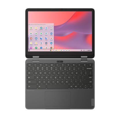 Lenovo 500e Yoga Chromebook Gen 4 N200 31 cm (12.2") Touchscreen WUXGA 8 GB LPDDR5-SDRAM 64 GB eMMC Wi-Fi 6E (802.11ax) ChromeOS Grey