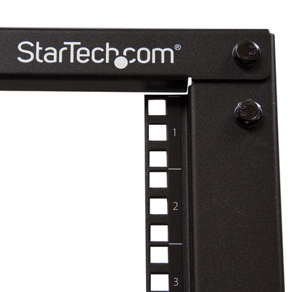 StarTech.com 15U 4-Post Server Rack, 19in Open Frame Rack with 40in (101cm) Mounting Depth and 1200lb (544kg) Weight Capacity, Mobile or Floor Mount IT Rack