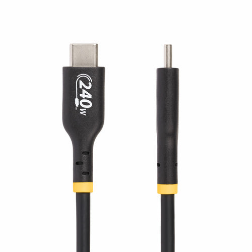 StarTech.com 6ft (1.8m) USB-C Charging Cable, Charge & Sync, 240W (5A) PD EPR, USB 2.0 Laptop Charger Cable, USB-IF Certified , TPE Jacket - Black USB C Charging Cord