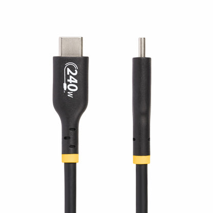 StarTech.com 6ft (1.8m) USB-C Charging Cable, Charge & Sync, 240W (5A) PD EPR, USB 2.0 Laptop Charger Cable, USB-IF Certified , TPE Jacket - Black USB C Charging Cord
