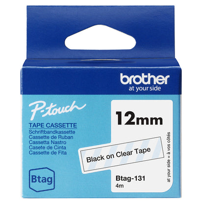 Brother BTAG-131 label-making tape Black on transparent