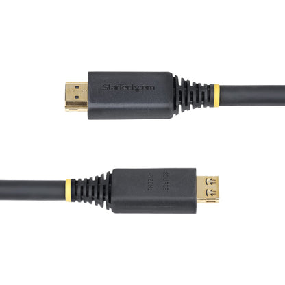 StarTech.com 50ft (15.2m) Active High Speed HDMI Cable with Gripping Connectors, 4K 60Hz/1440p 144Hz, HDR10/HDCP 2.2/ARC, 18Gbps, UHD HDMI Cord for TV/Monitor/Display, TPE Jacket