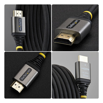 StarTech.com 10ft (3m) Premium Certified High Speed HDMI Cable, Ultra Flexible HDMI Cable, 4K 60Hz/1440p 144Hz w/HDR10/ARC, 18Gbps, High Flex Braided HDMI Cord