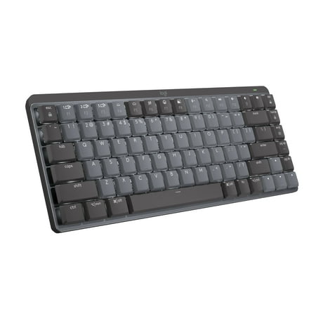 Logitech MX Mechanical Mini Wireless Illuminated Keyboard  Tactile Quiet Switches  Backlit  Bluetooth  USB-C  macOS  Windows  Linux  iOS  Android  Graphite
