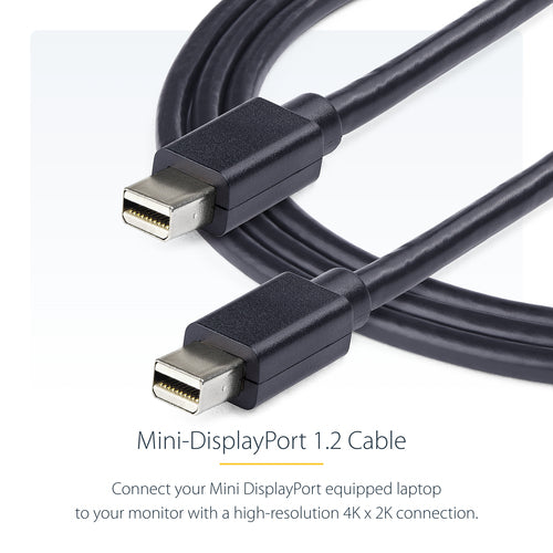 StarTech.com 3ft (1m) Mini DisplayPort Cable, 8K 60Hz HDR10, Ultra HD 4K 120Hz Video, mDP 1.4 Cable for Monitors Displays, Mini DisplayPort Cord - M/M