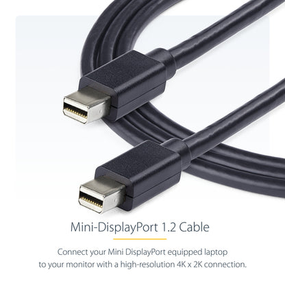 StarTech.com 3ft (1m) Mini DisplayPort Cable, 8K 60Hz HDR10, Ultra HD 4K 120Hz Video, mDP 1.4 Cable for Monitors Displays, Mini DisplayPort Cord - M/M
