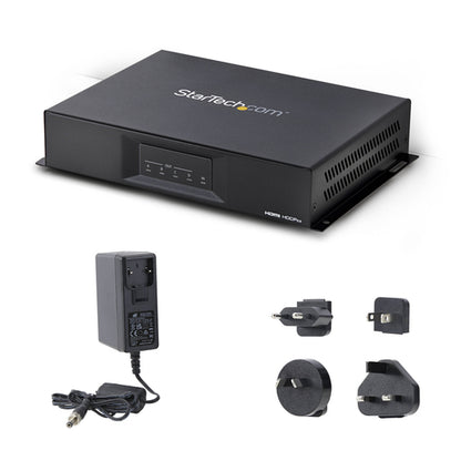 StarTech.com 2x2 HDMI Video Wall Controller - 4K 60Hz HDMI 2.0 Video Input to 4x 1080p Output - Video Wall Processor for Multi Screen Display - Video Wall Splitter - RS232/Ethernet Control