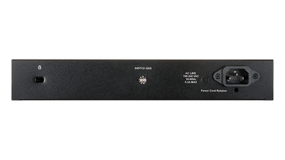 D-Link DGS-1024D network switch Unmanaged Gigabit Ethernet (10/100/1000) 1U Black, Silver