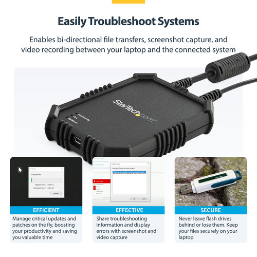 StarTech.com Laptop-to-Server KVM Console with Rugged Housing - TAA
