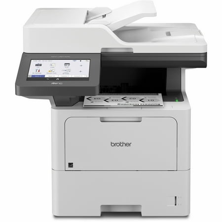 Brother - MFC-L6810DW Wireless Black-and-White All-in-One Laser Printer - White/Gray