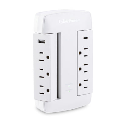 CyberPower CSP600WSURC5 surge protector White 6 AC outlet(s) 125 V