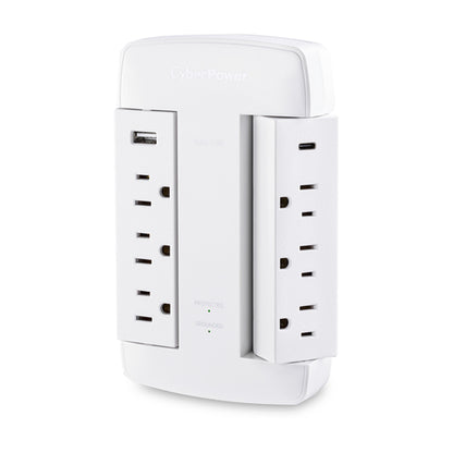 CyberPower CSP600WSURC5 surge protector White 6 AC outlet(s) 125 V