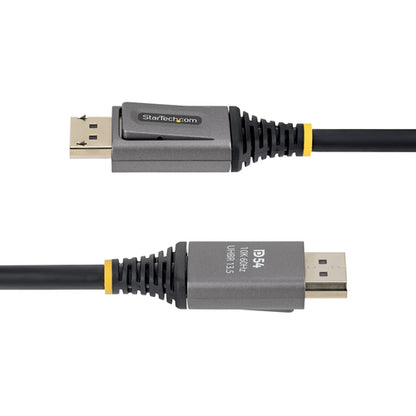 StarTech.com 50cm DisplayPort 2.1 Cable, VESA Certified DP54 DisplayPort Cable, Uncompressed 8K 60Hz, 10K 60Hz/8K 144Hz/4K 240Hz w/DSC 1.2a, DP 2.1 Monitor Cord