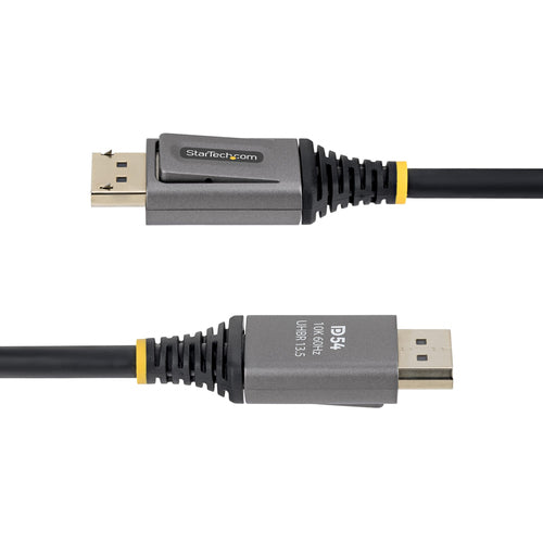 StarTech.com 10ft DisplayPort 2.1 Cable, VESA Certified DP54 DisplayPort Cable, Uncompressed 8K 60Hz, 10K 60Hz/8K 144Hz/4K 240Hz w/DSC 1.2a, DP 2.1 Monitor Cord