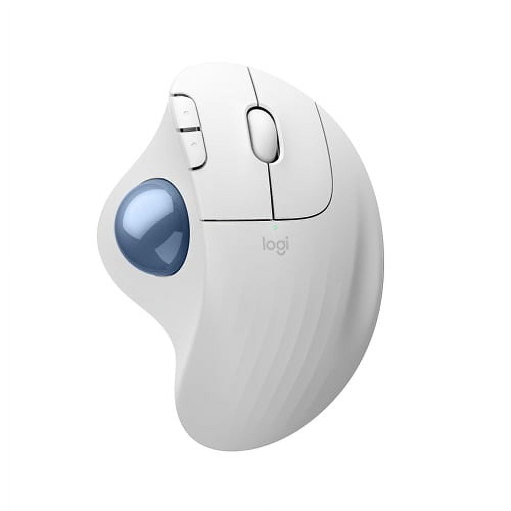 Logitech - ERGO M575 S Wireless Ergonomic Trackball Mouse - Wireless - White