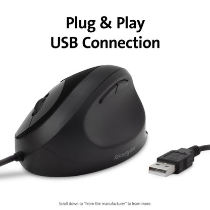 Kensington Pro Fit® Ergo Wired Mouse