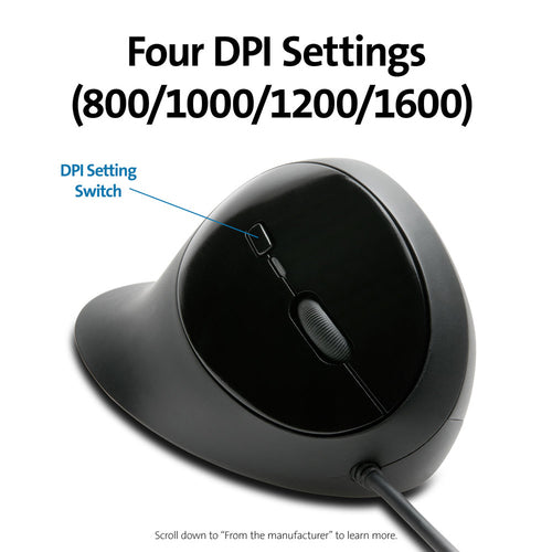 Kensington Pro Fit® Ergo Wired Mouse