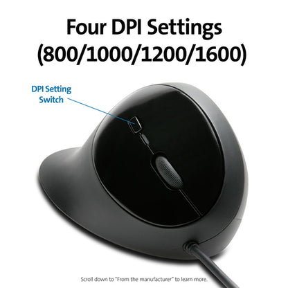 Kensington Pro Fit® Ergo Wired Mouse