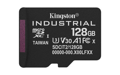 Kingston Technology 128GB microSDXC Industrial C10 A1 pSLC Card + SD Adapter