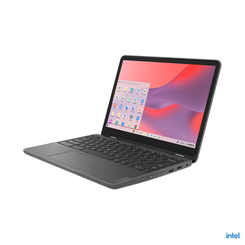 Lenovo 500e Yoga Chromebook Gen 4 Intel® N N100 31 cm (12.2") Touchscreen WUXGA 4 GB LPDDR5-SDRAM 32 GB eMMC Wi-Fi 6E (802.11ax) ChromeOS US English Grey