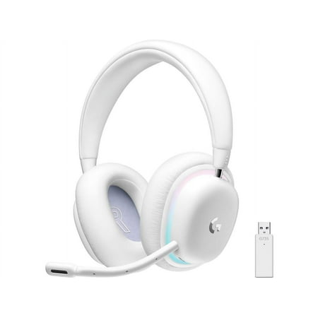 Logitech - G735 Aurora Collection Wireless Gaming Headset for PC, Mobile - White Mist
