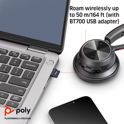 HP Poly Voyager 4320 Microsoft Teams Certified USB-A Headset +BT700 dongle