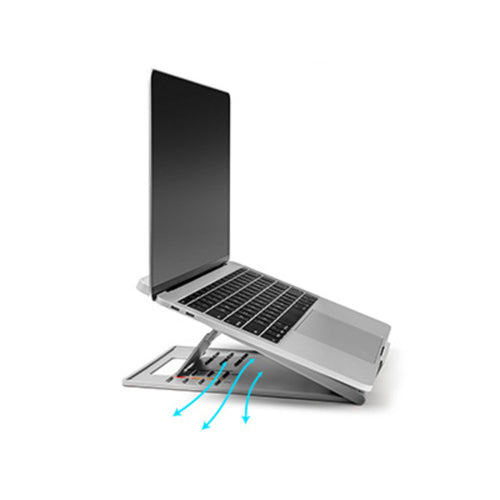 Kensington SmartFit® Easy Riser™ Go Adjustable Ergonomic Laptop Riser and Cooling Stand for up to 14" Laptops