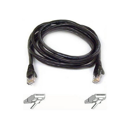 Belkin A3L980-10-BLK-S 10 ft. Cat 6 Black Network Cable