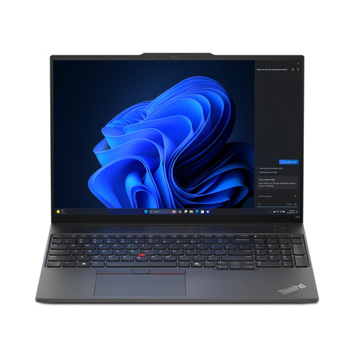Lenovo ThinkPad E16 Gen 2 (AMD) AMD Ryzen™ 5 7535U Laptop 40.6 cm (16") WUXGA 16 GB DDR5-SDRAM 256 GB SSD Wi-Fi 6 (802.11ax) Windows 11 Pro French Black