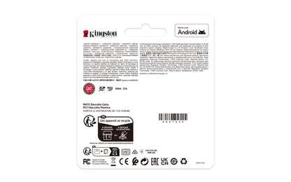 Kingston Technology 64GB microSDXC Canvas Select Plus Gen3 100MB/s A1 Card + Adapter