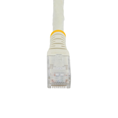 StarTech.com 10ft CAT6 Ethernet Cable - White CAT 6 Gigabit Ethernet Wire -250MHz 100W PoE RJ45 UTP Molded Network/Patch Cord w/Strain Relief/ Individually Tested