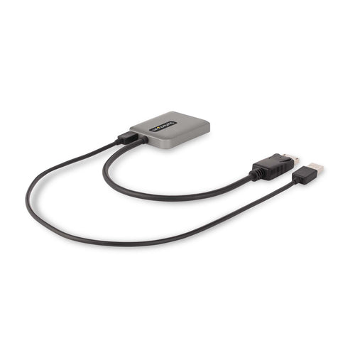 StarTech.com Dual-Monitor DisplayPort 1.4 Splitter, DisplayPort to 2x DP Multi-Monitor Adapter, Dual 5K 60Hz Computer MST Hub, Extra-Long Built-in Cable - Windows Only