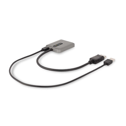 StarTech.com Dual-Monitor DisplayPort 1.4 Splitter, DisplayPort to 2x DP Multi-Monitor Adapter, Dual 5K 60Hz Computer MST Hub, Extra-Long Built-in Cable - Windows Only