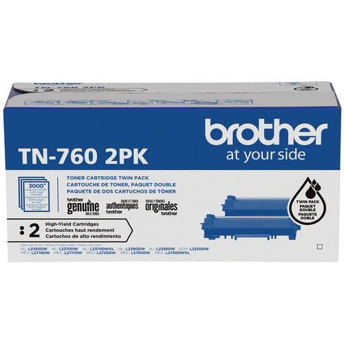Brother TN-7602PK toner cartridge 2 pc(s) Original Black
