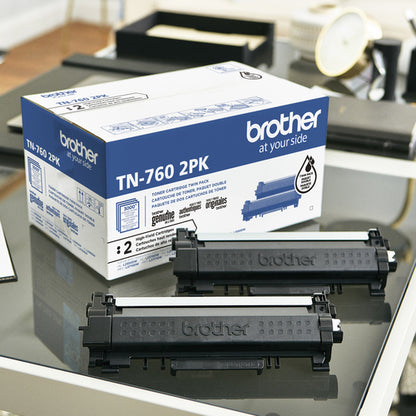 Brother TN-7602PK toner cartridge 2 pc(s) Original Black