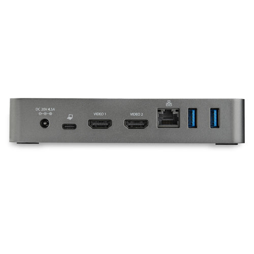 StarTech.com USB-C Dock - Dual Monitor 1080p HDMI Laptop Docking Station - 65W Power Delivery - 1x USB-C, 3x USB-A, Ethernet - Dual Video Display USB 3.1 Gen 1 Type-C Dock - Mac & Windows