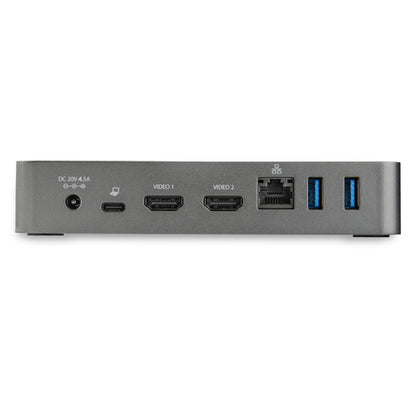 StarTech.com USB-C Dock - Dual Monitor 1080p HDMI Laptop Docking Station - 65W Power Delivery - 1x USB-C, 3x USB-A, Ethernet - Dual Video Display USB 3.1 Gen 1 Type-C Dock - Mac & Windows