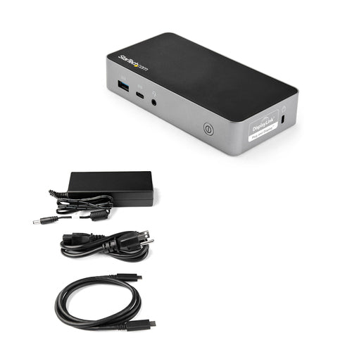 StarTech.com USB-C Dock - Dual Monitor 1080p HDMI Laptop Docking Station - 65W Power Delivery - 1x USB-C, 3x USB-A, Ethernet - Dual Video Display USB 3.1 Gen 1 Type-C Dock - Mac & Windows