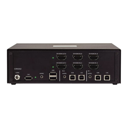 StarTech.com Secure 2-Port Dual-Monitor KVM Switch, HDMI or DisplayPort, 4K 60Hz, NIAP 4.0 Desktop KVM, Metal Housing, CAC Port, Made in the USA