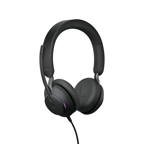 Jabra Evolve2 40 SE MS Stereo Headset Wired Head-band Calls/Music USB Type-C / USB Type-A Black