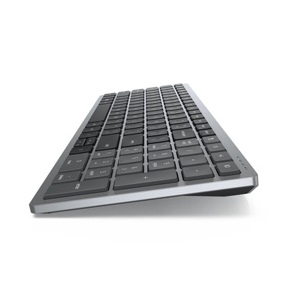 DELL KM7120W keyboard Mouse included Office RF Wireless + Bluetooth English Grey, Titanium