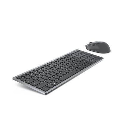DELL KM7120W keyboard Mouse included Office RF Wireless + Bluetooth English Grey, Titanium