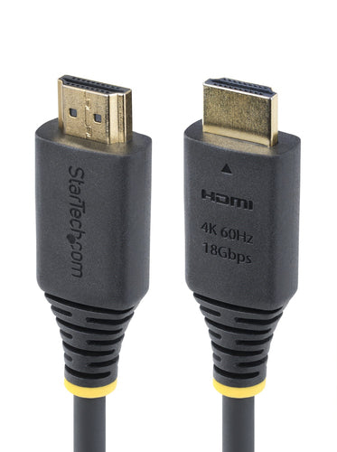 StarTech.com 8ft (2.4m) Premium Certified High Speed HDMI Cable, 4K 60Hz/1440p 144Hz, HDR10/HDCP 2.2/ARC, 18Gbps, UHD HDMI 2.0 Cord for TV/Monitor/Display, TPE Jacket